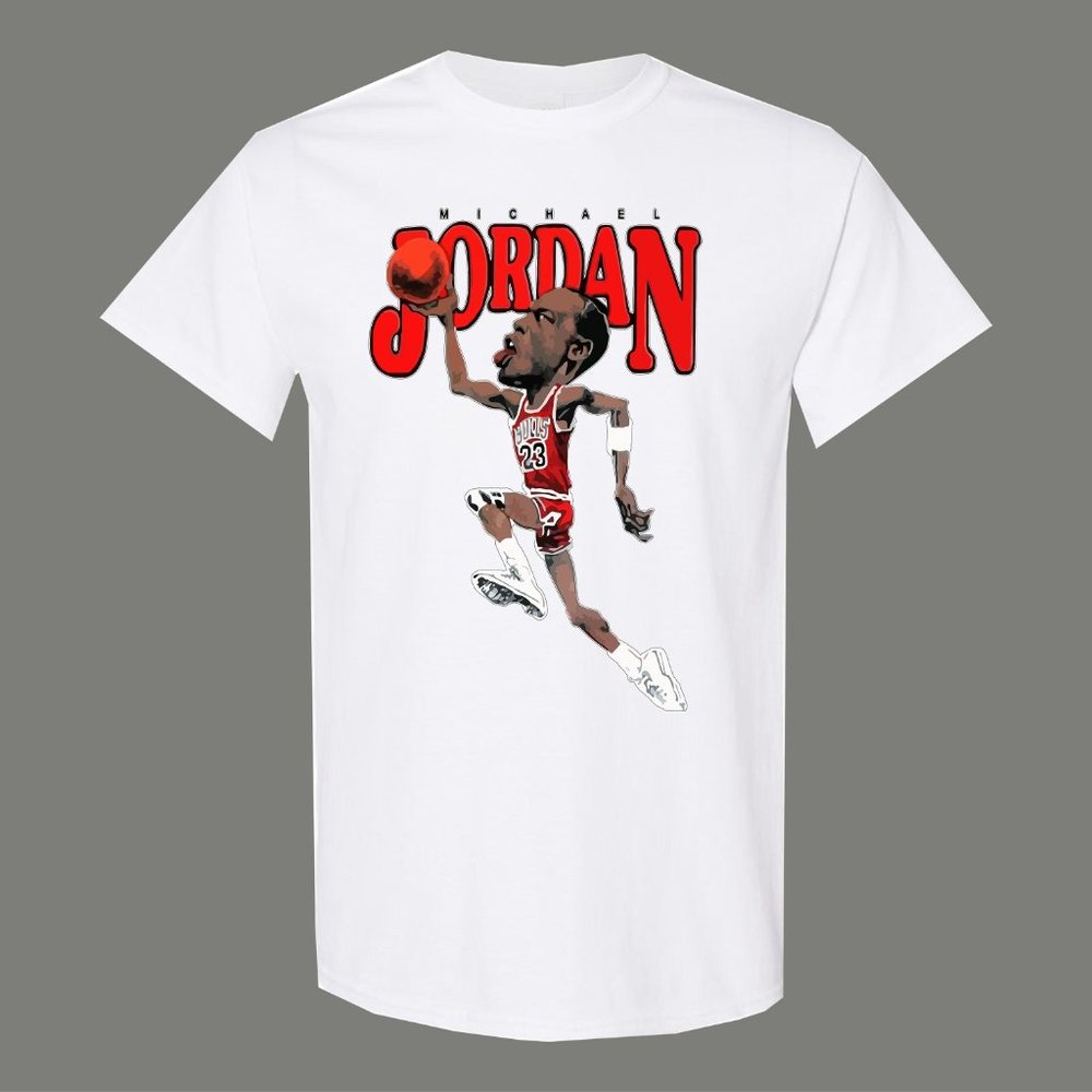 Retro MJ Caricature Quality Shirt - Picture 5 of 6
